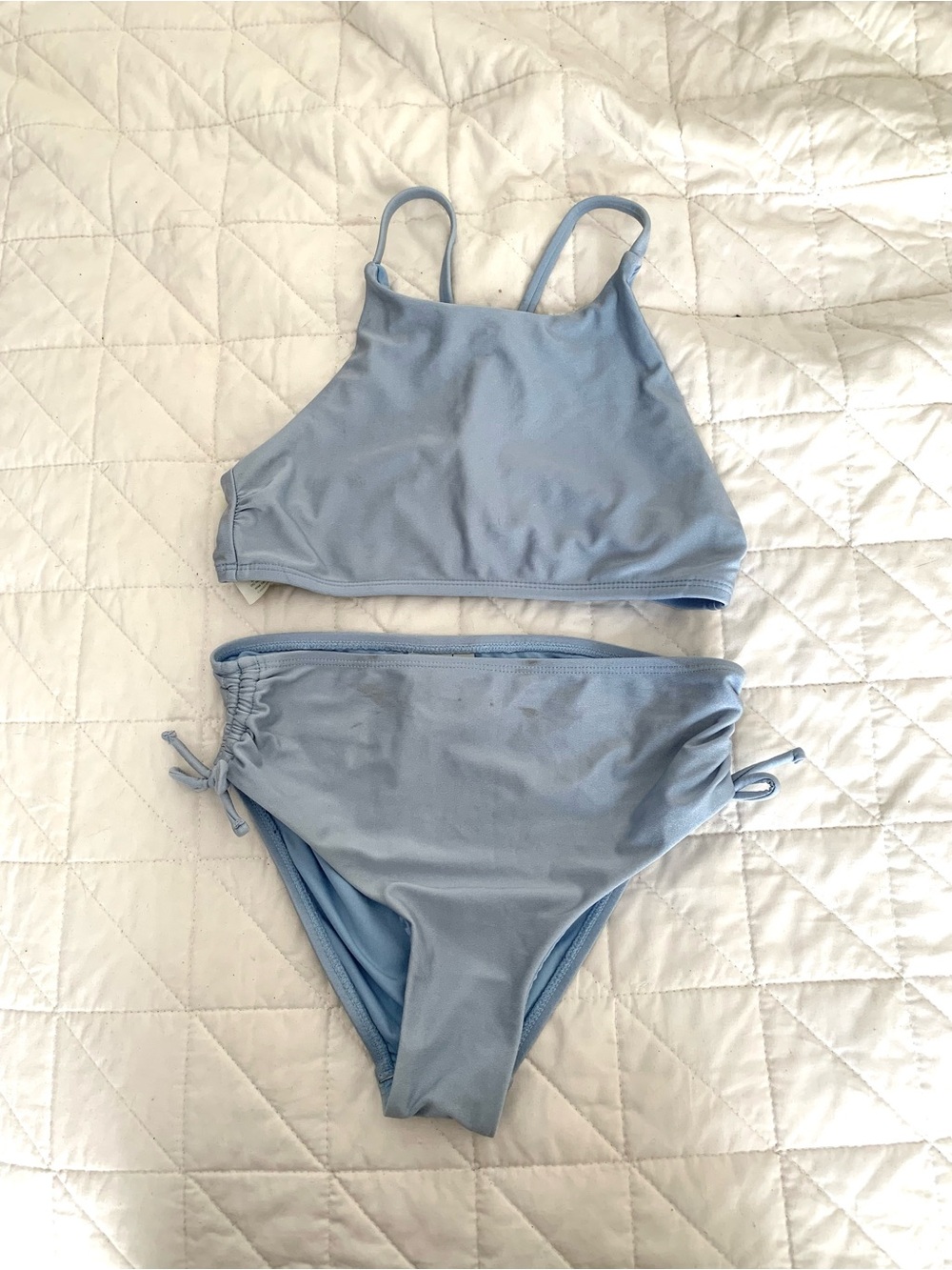 Chelsea & Violet Light Blue Girls' Bikini Set